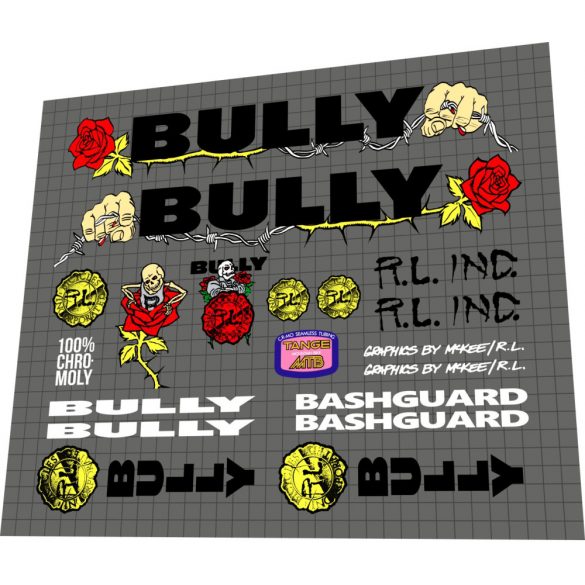 1990 Bully Bashguard red rose 