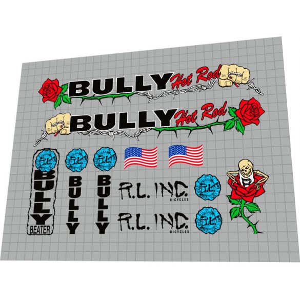 1995-1996 Bully Hot Rod red green