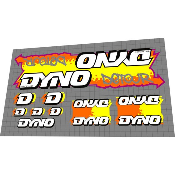 1988 Dyno Detour yellow orange clear 