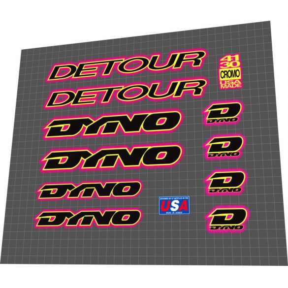 1991 Dyno Detour black yellow pink