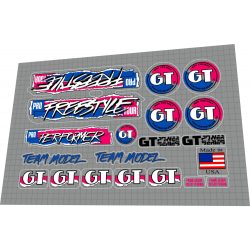   1987 GT Pro Freestyle Tour Original magenta UV printed for dayglow colored frames