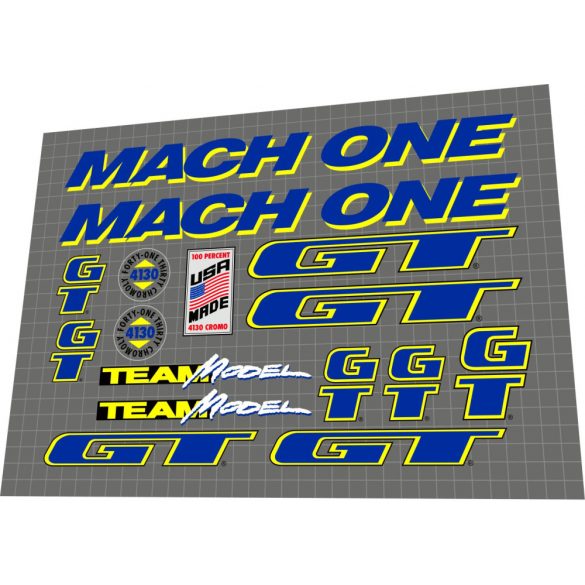 1991 GT Mach One Team Model blue yellow