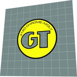 GT coin sticker custom